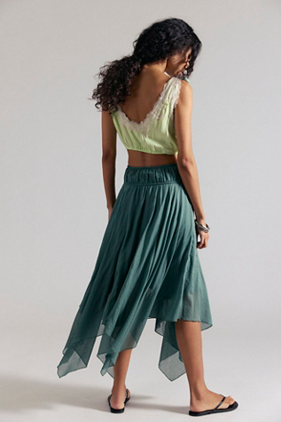 FP One Kaia Solid Asymmetrical Skirt at Free People in Blue, Size: S