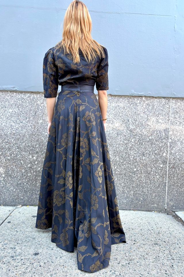 1930-40’s Metallic Embroidered Blouse & Skirt Selected by Nomad Vintage #1