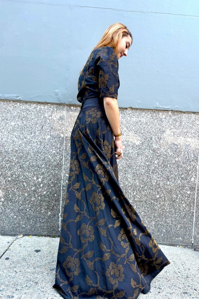 1930-40’s Metallic Embroidered Blouse & Skirt Selected by Nomad Vintage #3