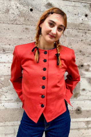 Vintage 1980’s YSL Rive Gauche Pumpkin Jacket Selected by Nomad Vintage