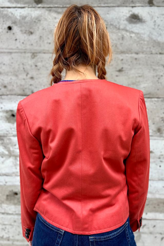 Vintage 1980’s YSL Rive Gauche Pumpkin Jacket Selected by Nomad Vintage #1