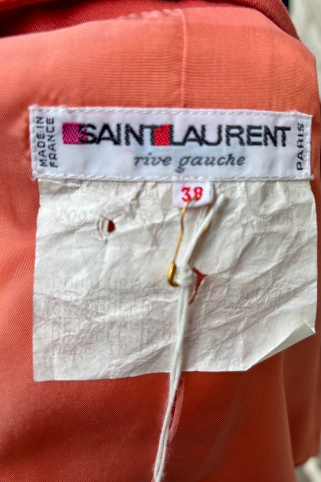 Vintage 1980’s YSL Rive Gauche Pumpkin Jacket Selected by Nomad Vintage #3