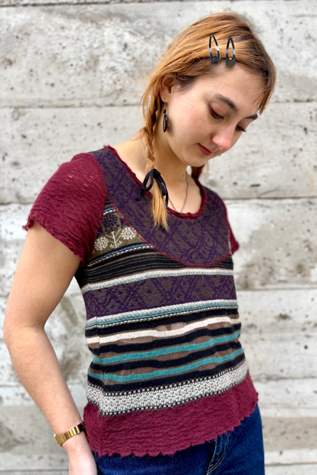 Vintage Striped Knit Top Selected by Nomad Vintage