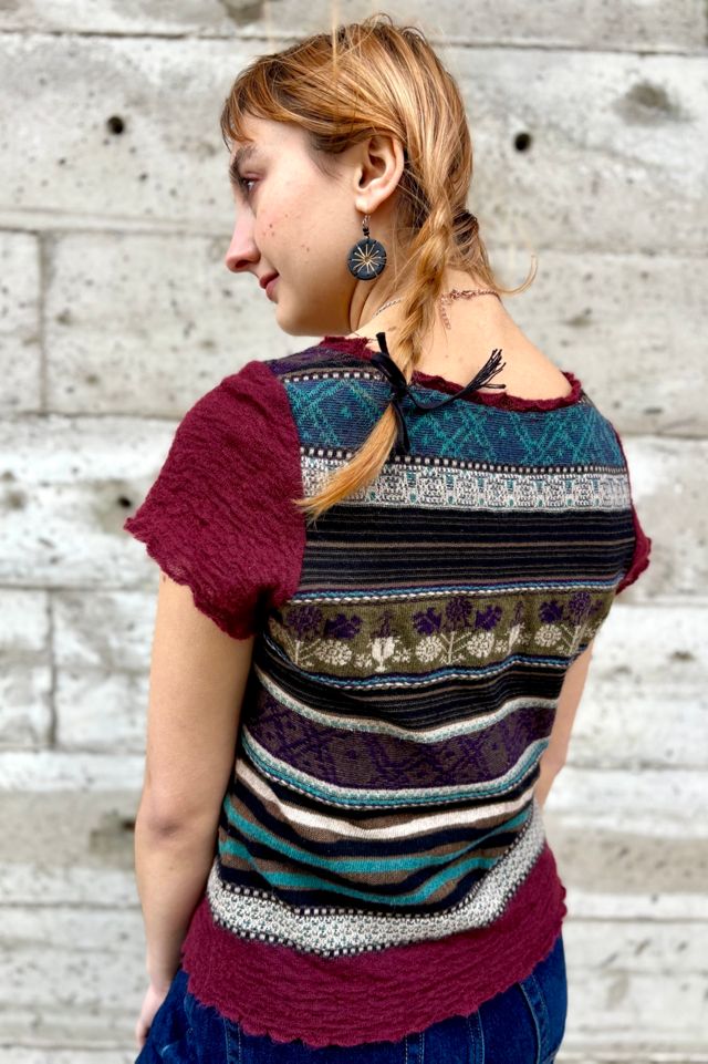 Vintage Striped Knit Top Selected by Nomad Vintage #1