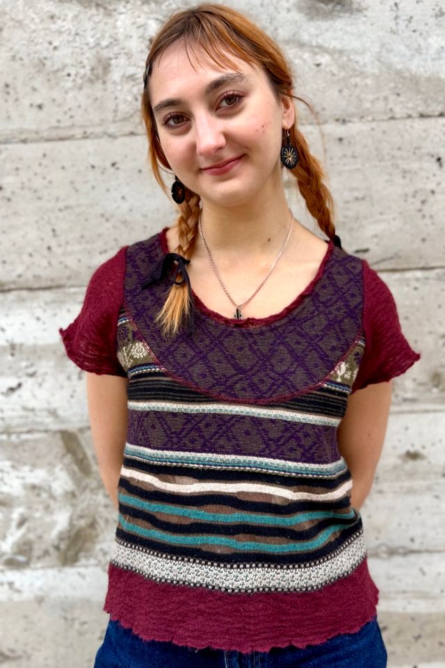 Vintage Striped Knit Top Selected by Nomad Vintage #3