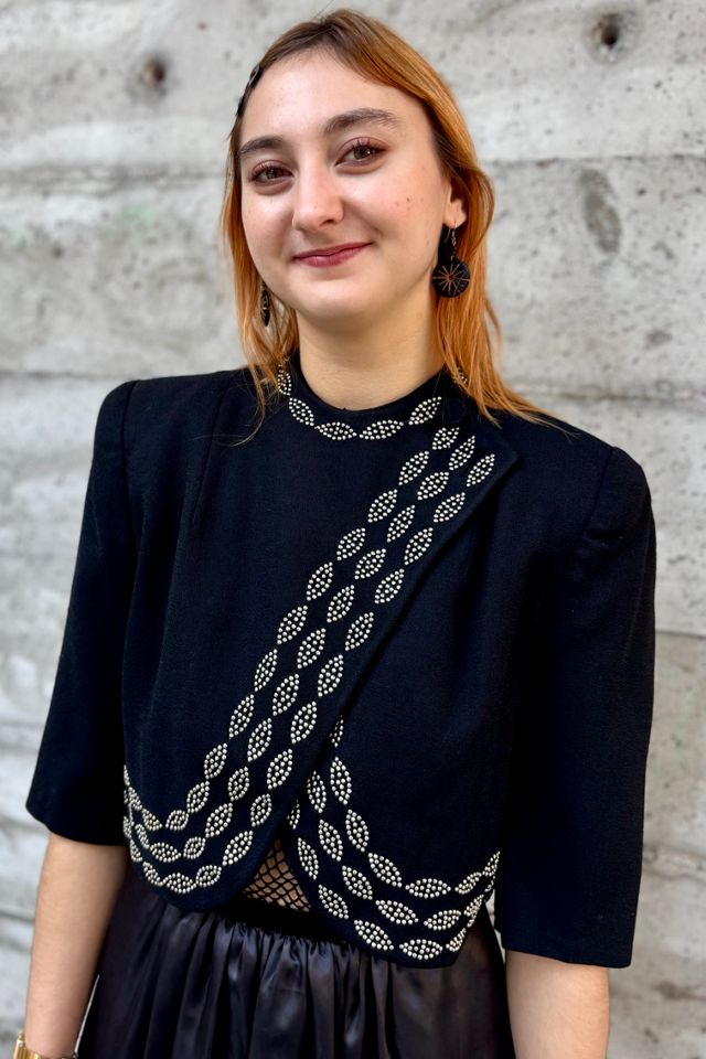 1940’s Black Rhinestone Jacket Selected by Nomad Vintage #1