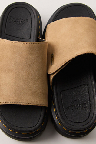 Dr. Martens Zebzag Slides at Free People in Tan, Size: US 8