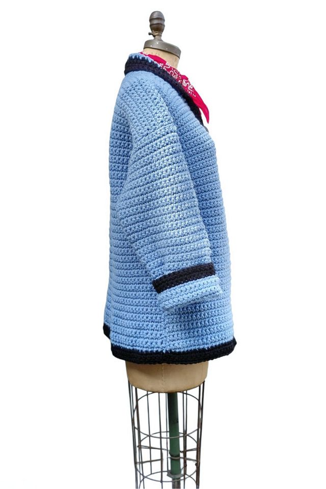 Handmade Crochet Chunky Cardigan Sweater Selected by Garbage Soup #2