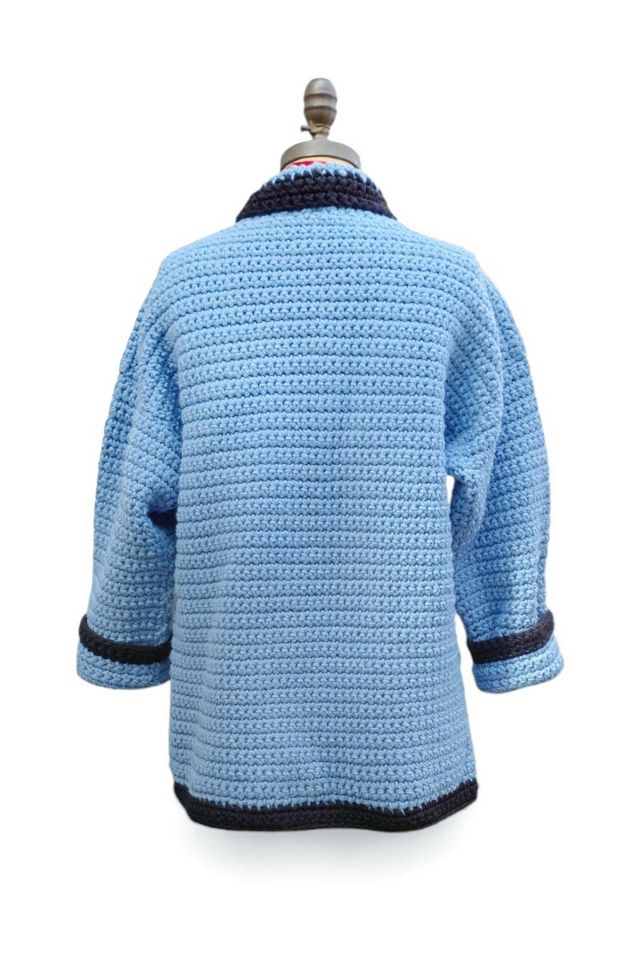 Handmade Crochet Chunky Cardigan Sweater Selected by Garbage Soup #3