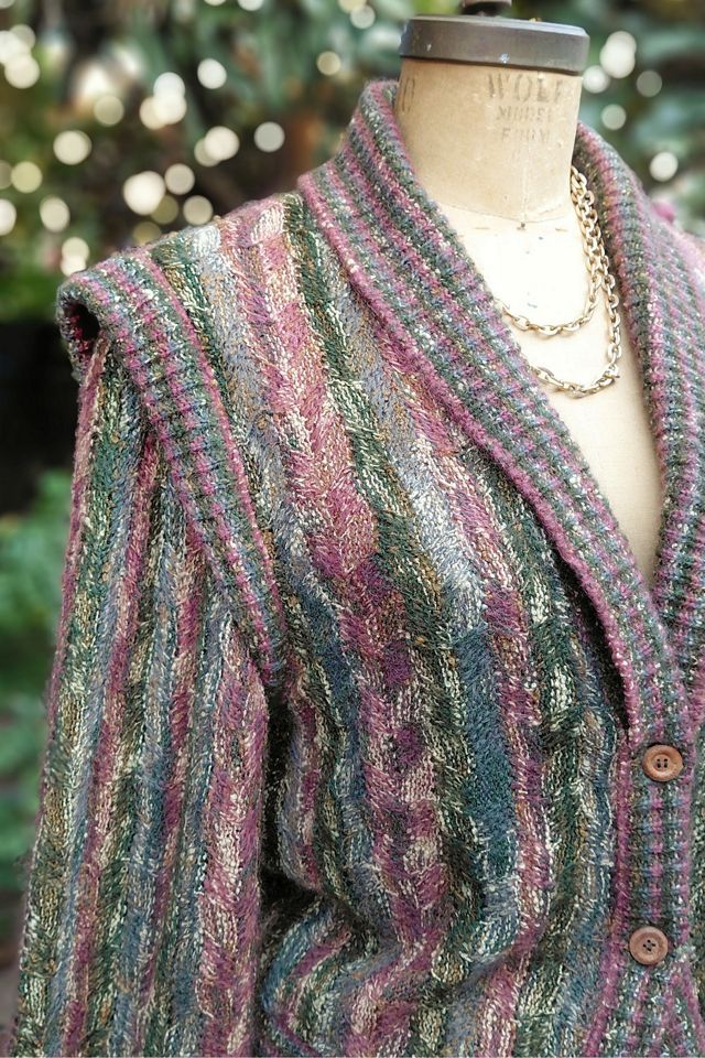 Missoni 1970's Striped Cardigan Sweater Selected by Garbage Soup #1