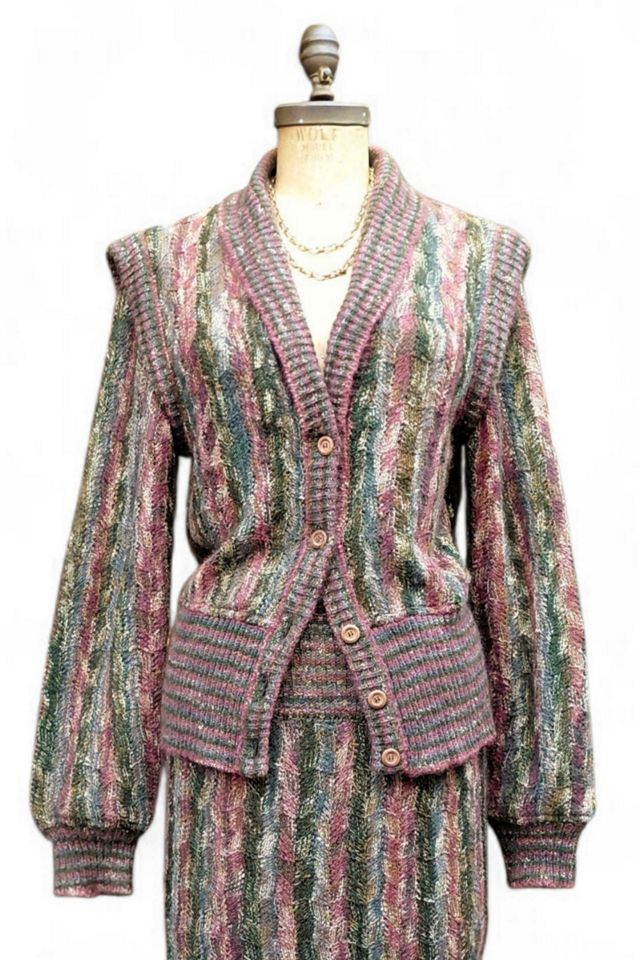 Missoni 1970's Striped Cardigan Sweater Selected by Garbage Soup #3