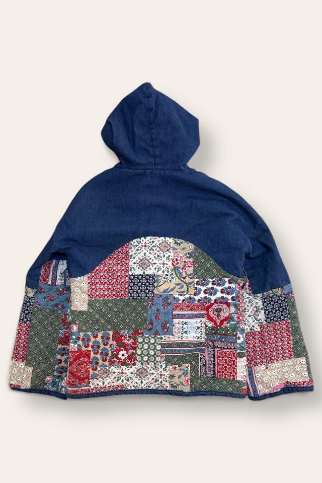 Vintage 1970's Denim & Quilt Hooded Jacket Selected By Afterlife Boutique #1