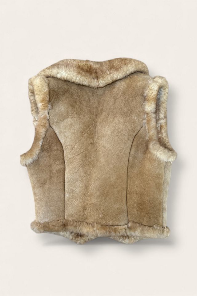 Vintage 1970's Sheepskin Sherpa Vest Selected By Afterlife Boutique #1