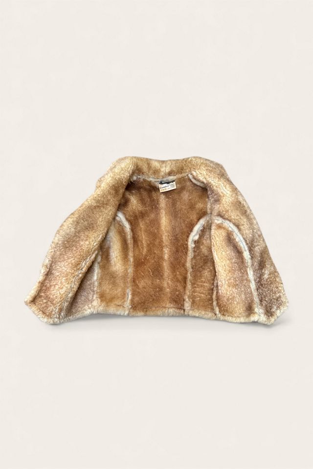 Vintage 1970's Sheepskin Sherpa Vest Selected By Afterlife Boutique #2