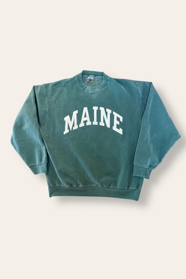 Vintage 1990's Maine Sweatshirt Selected By Afterlife Boutique