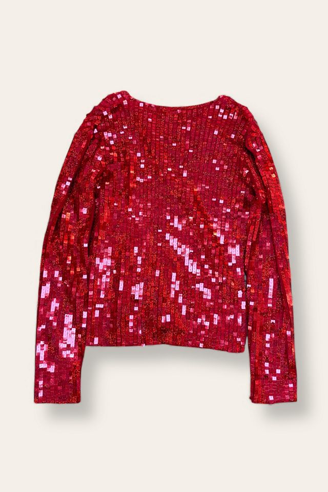 Y2K Square Sequins Cardigan Selected By Afterlife Boutique #3