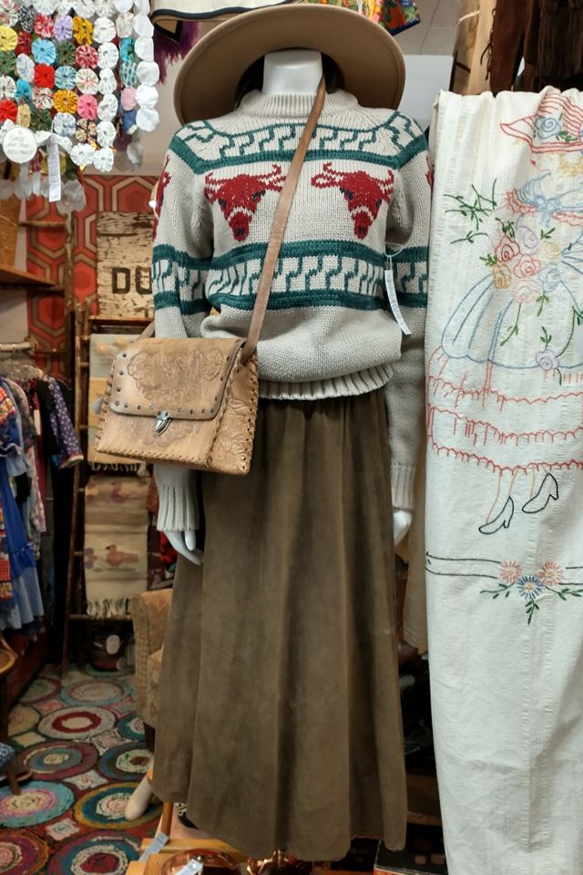 1970's Western Steer Head Sweater Selected by Garbage Soup #1