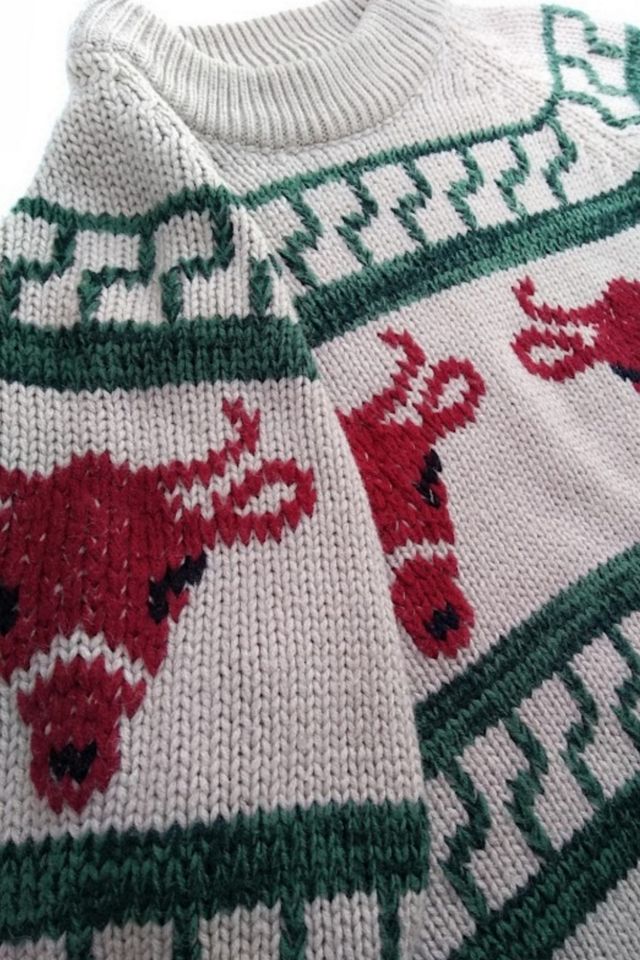 1970's Western Steer Head Sweater Selected by Garbage Soup #2