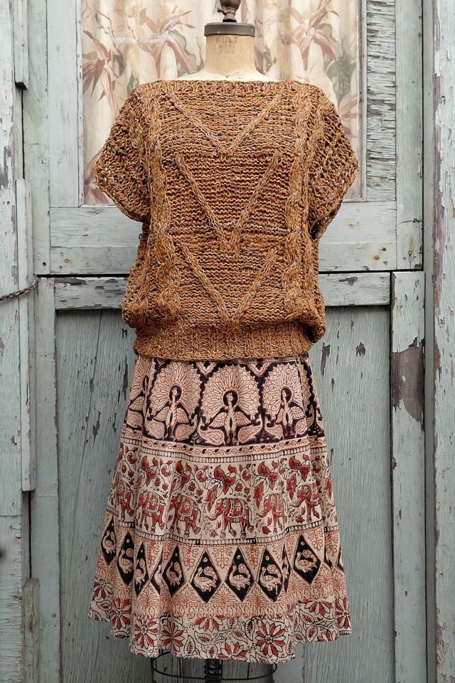 Vintage Woven Leather Top Selected by Garbage Soup #1