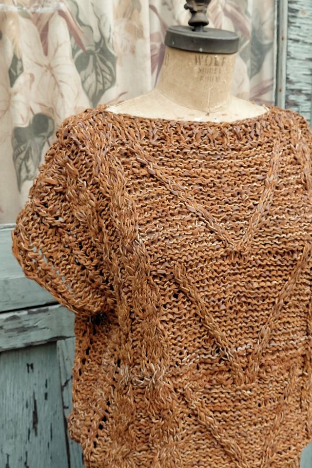 Vintage Woven Leather Top Selected by Garbage Soup #2