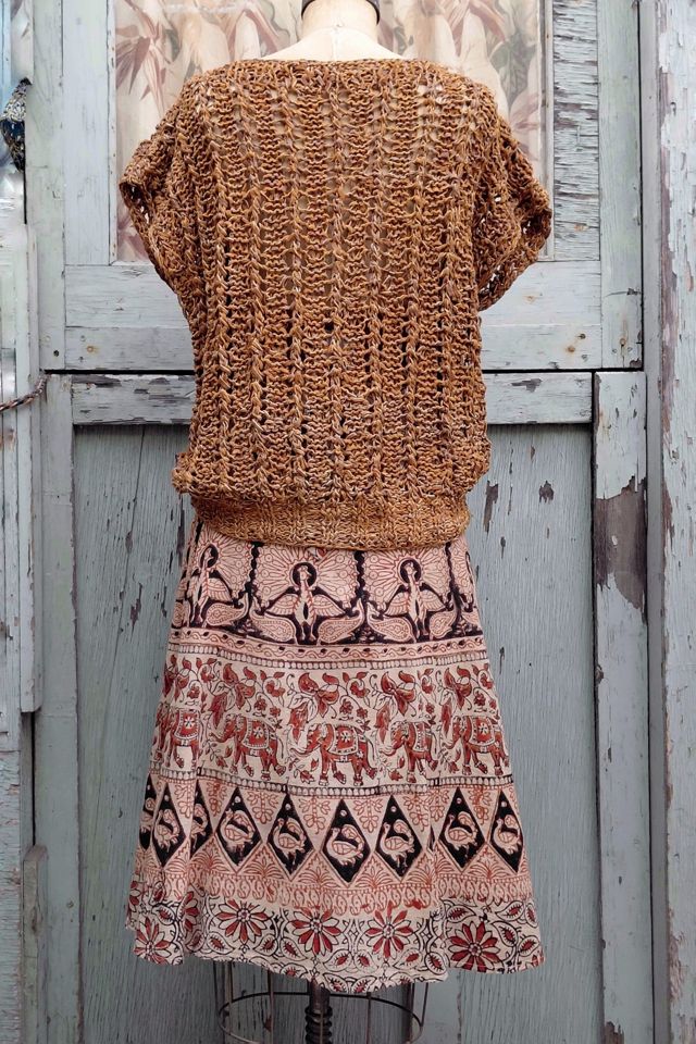 Vintage Woven Leather Top Selected by Garbage Soup #3