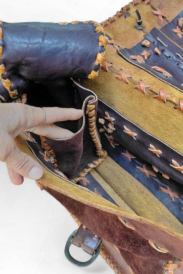 1970's Handcrafted Leather Bag Selected by Garbage Soup #2