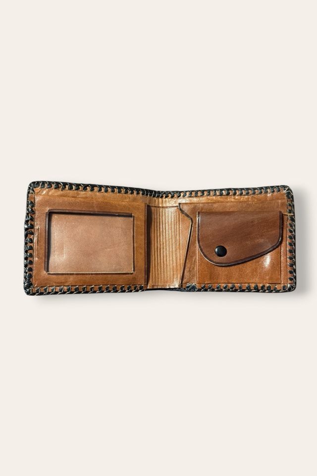Vintage 1970's Tooled Leather Bifold Wallet Selected By Afterlife Boutique #2