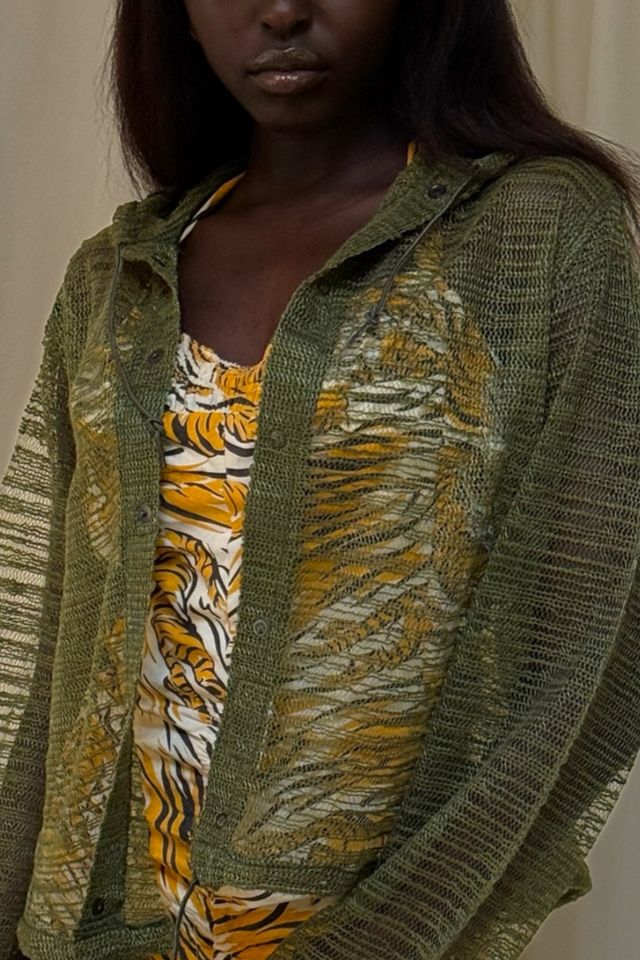 Vintage Military Green Netted Layering Jacket Selected By Afterlife Boutique #1