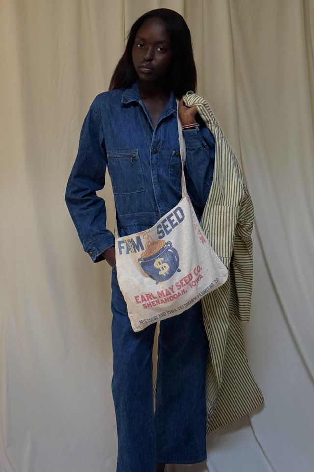 Vintage 1940's Hand Made Farm Seed Bag Selected By Afterlife Boutique #2