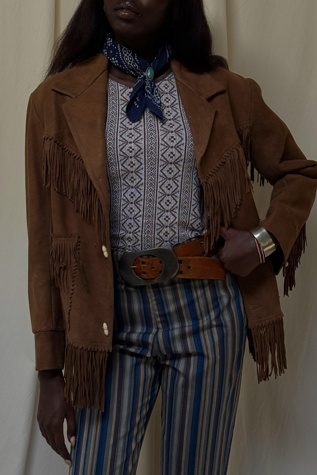 Vintage 1960's Suede Fringe Jacket Selected By Afterlife Boutique