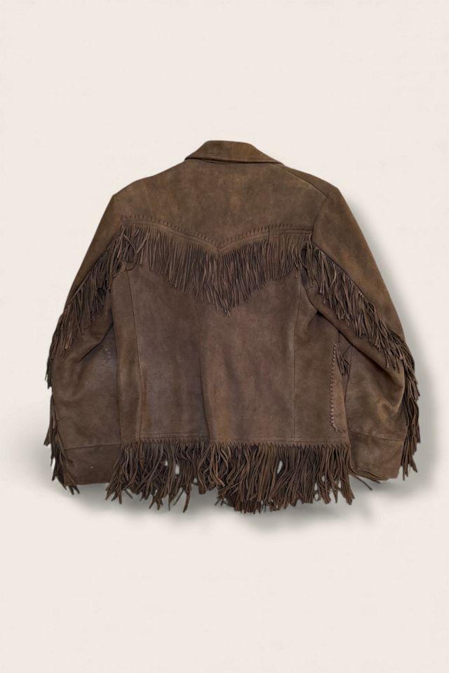 Vintage 1960's Suede Fringe Jacket Selected By Afterlife Boutique #3