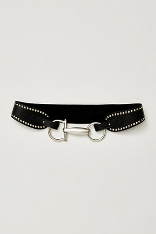 Edge Of Town Stud Belt by Free People in Black, Size: S