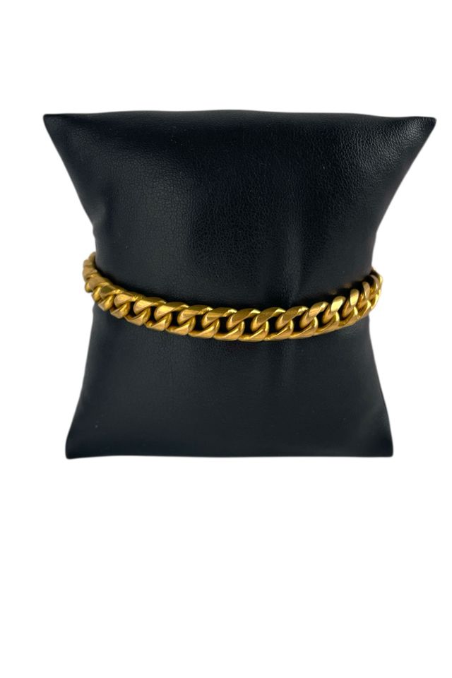 Vintage Chunky Brass Bracelet Selected By Ankh By Racque #1