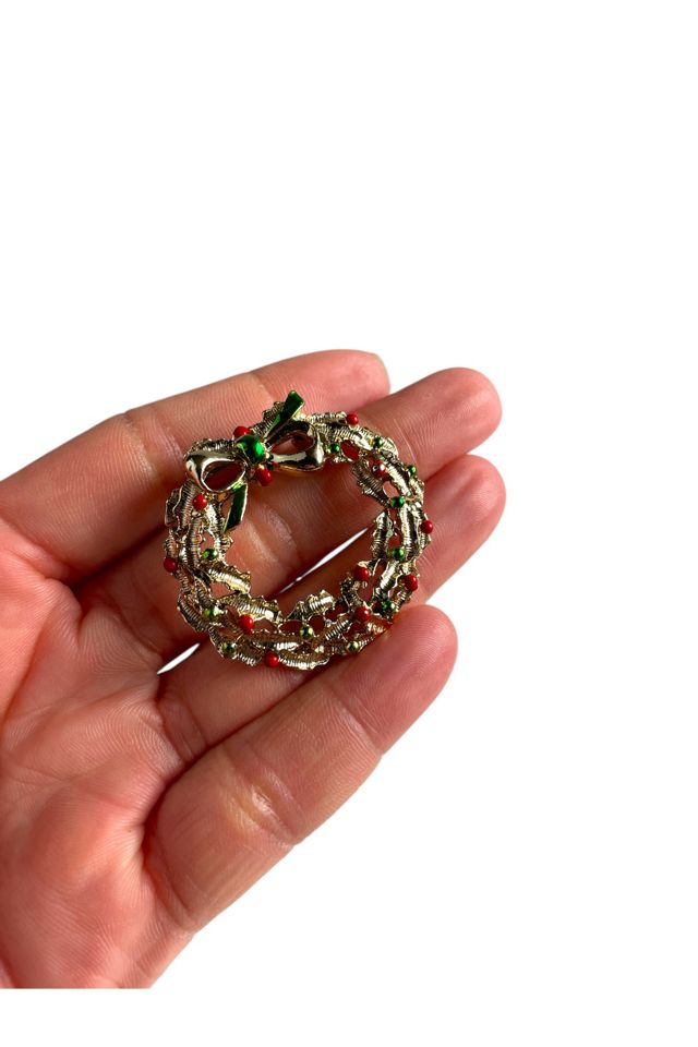 Vintage Gold Wreath Brooch Selected By Ankh By Racquel #1