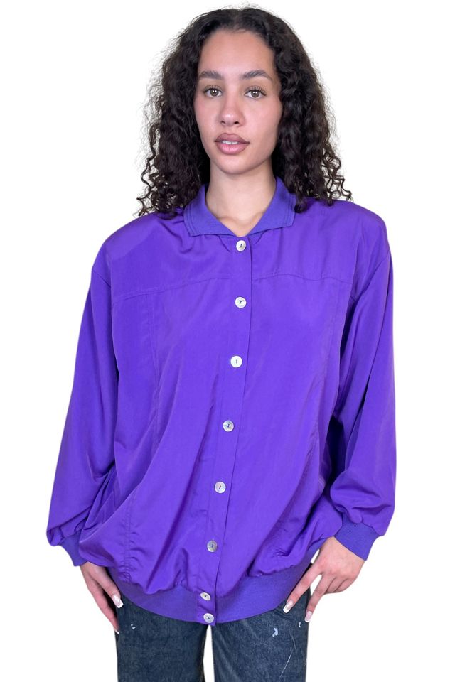Vintage Oversized Purple Jacket Selected By Ankh By Racquel