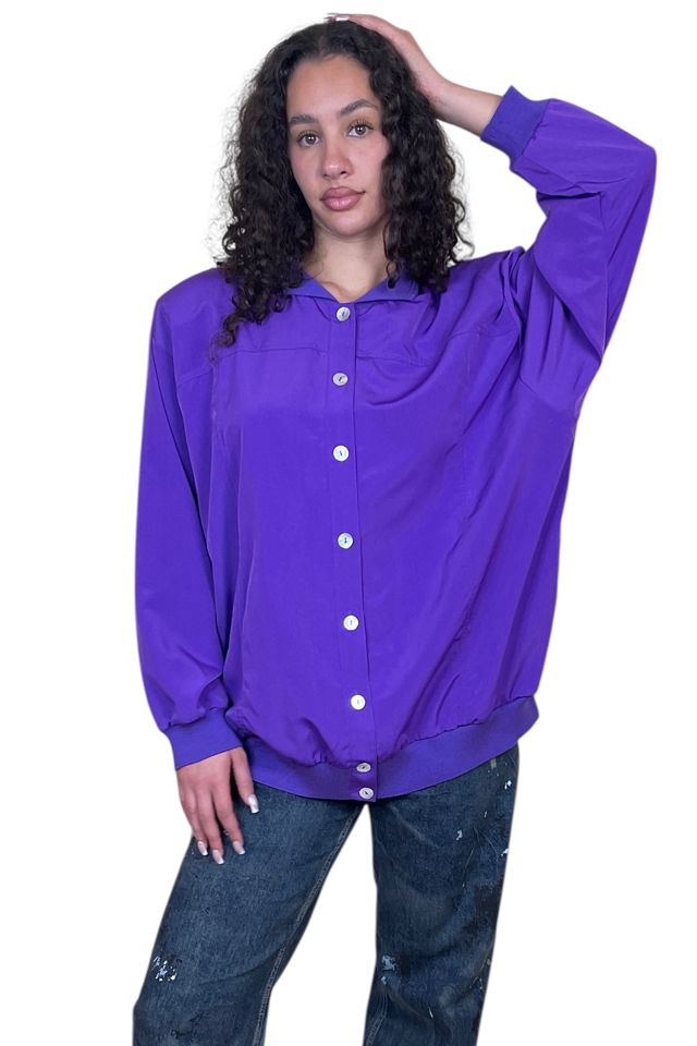 Vintage Oversized Purple Jacket Selected By Ankh By Racquel #3