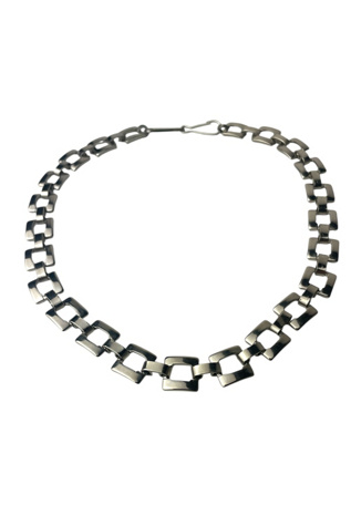 Vintage Square Link Silver Chain Selected By Ankh By Racquel
