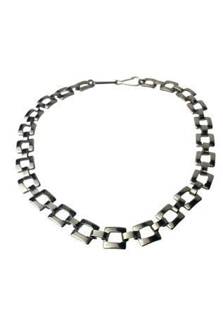 Vintage Square Link Silver Chain Selected By Ankh By Racquel