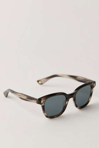 Женские солнцезащитные очки Garrett Leight Broadway Sunglasses, цвет: Чёрный черепаховый — фото 2