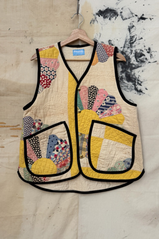 GOOD DAYS Upcycled Large Floral Playdate Vest