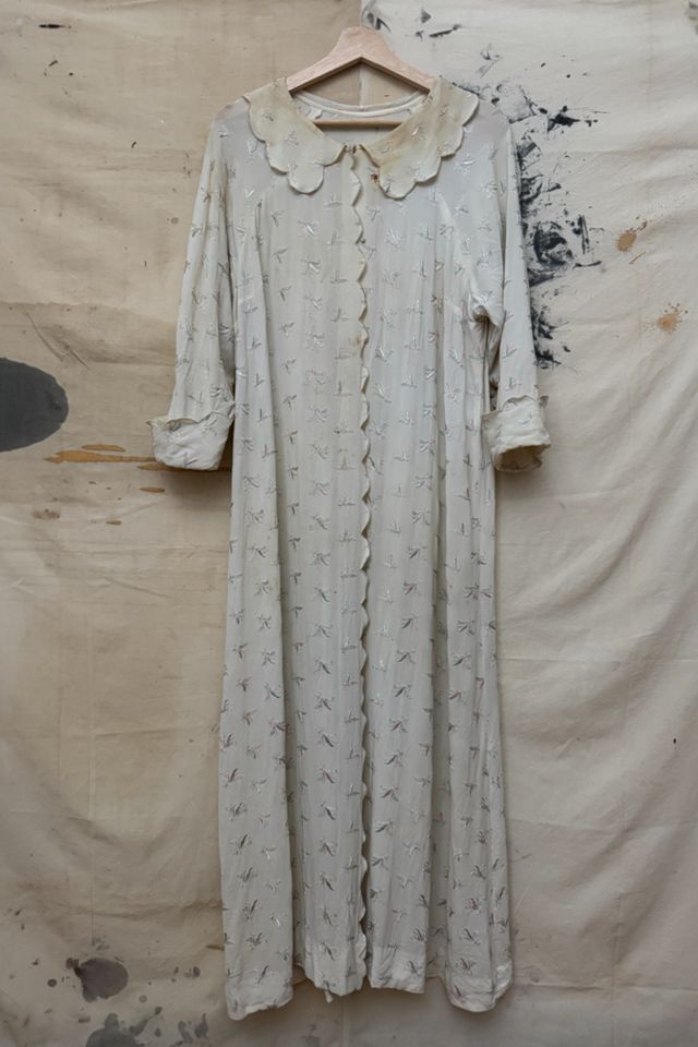 GOOD DAYS Vintage 1950s Scallop Robe Dress #1
