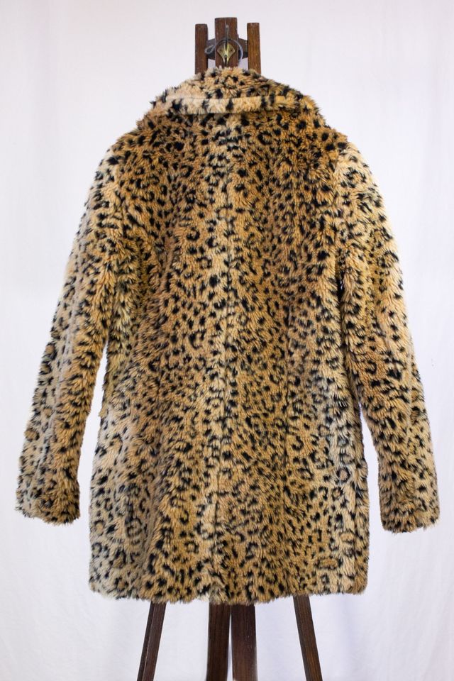 Vintage Polly Leopard Faux Fur Coat Selected by Black Shag Vintage #3