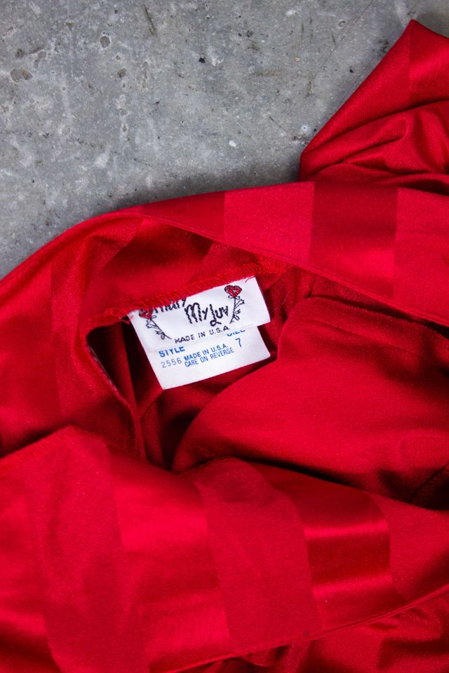Vintage Mary My Luv Red Dress Selected by Black Shag Vintage #3