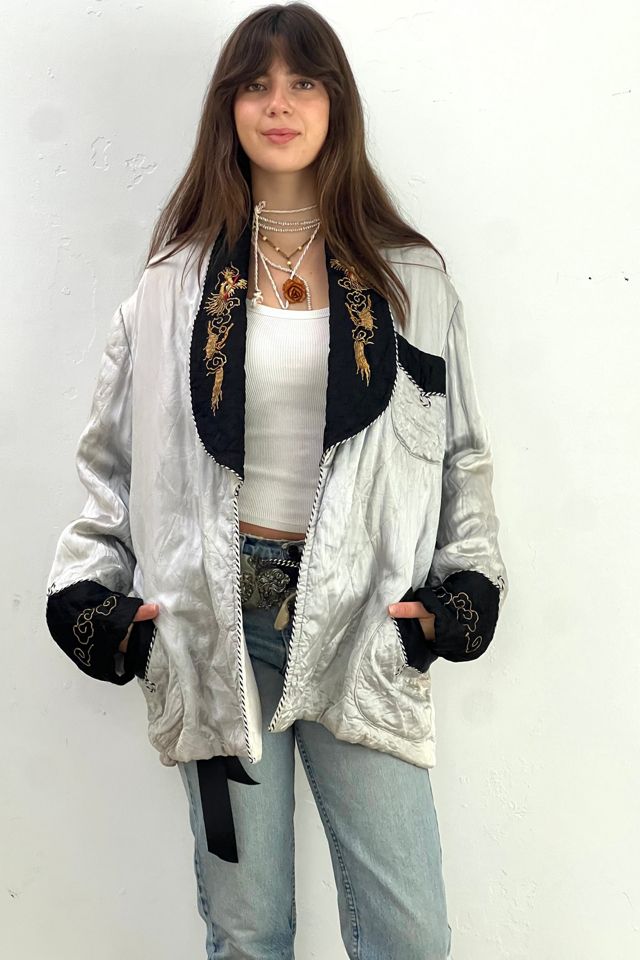 Vintage Silky Quilted Dragon Jacket Selected by Anna Corinna #1