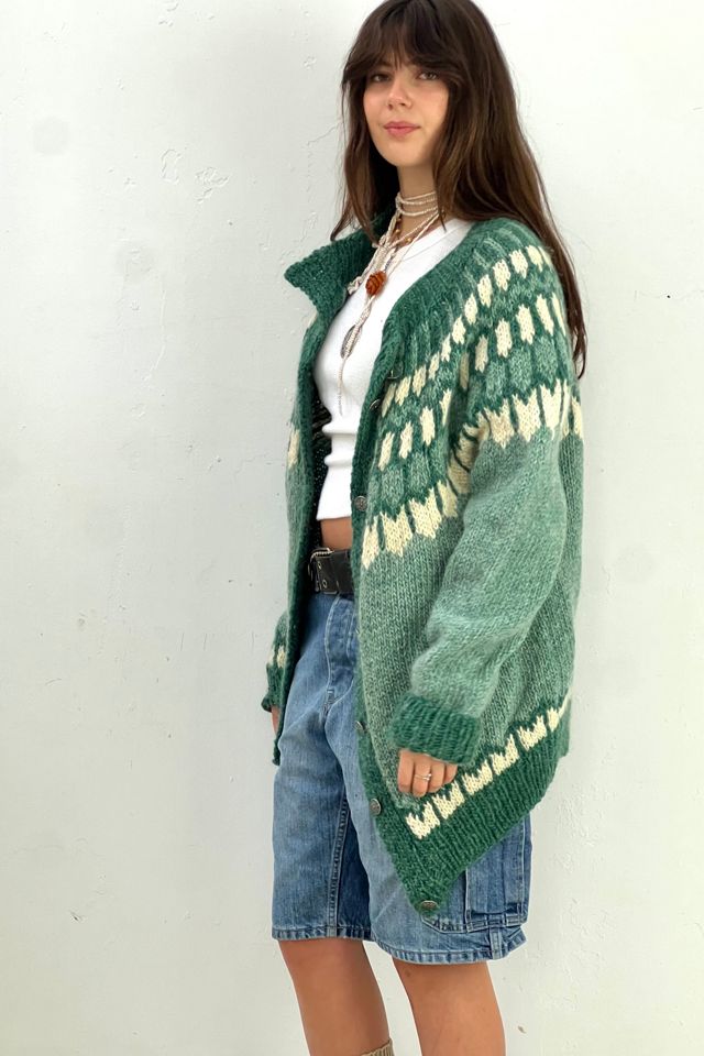 Vintage Knit Wool Fair Isle Cardigan Selected by Anna Corinna #1