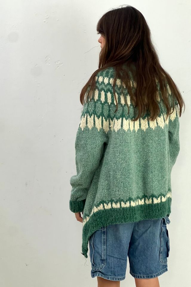 Vintage Knit Wool Fair Isle Cardigan Selected by Anna Corinna #2