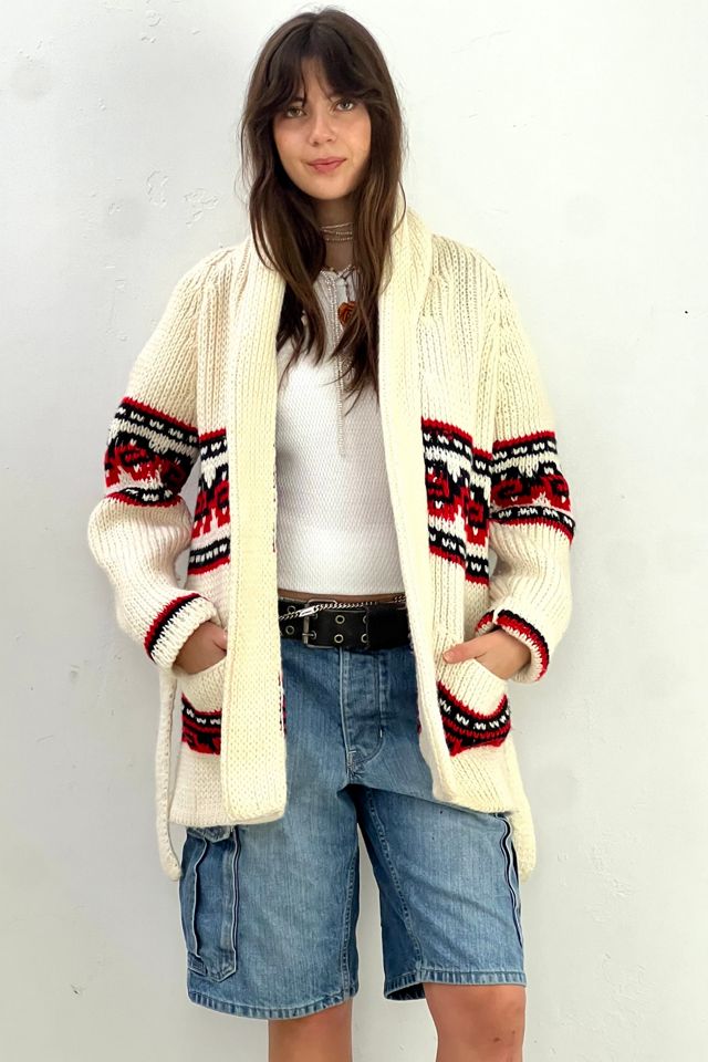 Vintage Hand Knit Belted Sweater Selected by Anna Corinna