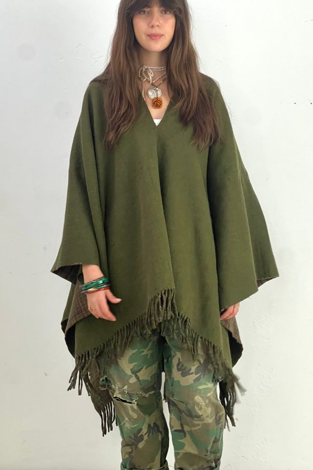 Anna Corinna Reworked Vintage Reversible Ralph Lauren Poncho #1