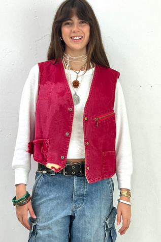 Vintage Thrashed Carter's Vest Reversible Selected by Anna Corinna