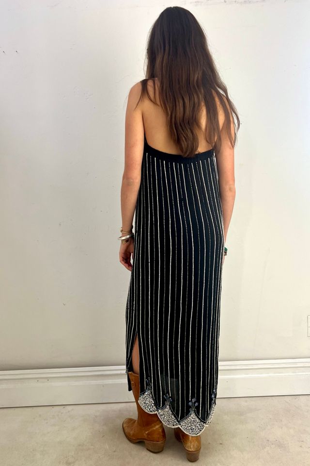 Vintage Chiffon Beaded Pearled Sequined Dress Selected by Anna Corinna #1